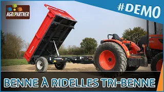 Benne à ridelles tri-benne S1ET HERCULANO by Agripartner