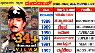 Dynamic Star Devraj Hit And Flop All Movies List (1985-2023) || Devraj All Movie Verdict