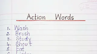 Action Words || Actions We Do || 100 Action Words