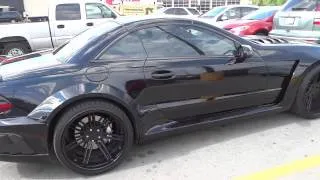 ALL BLACK Mercedes SL55 With Body Kit