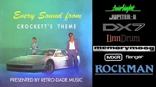 Sounds from CROCKETT'S THEME ( Synthesizer Demo COVER )