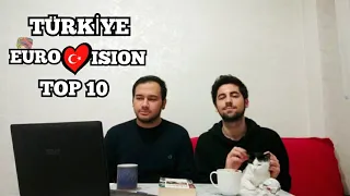 EUROVISION TOP 10 TÜRKİYE (TEPKİ - REACTION)