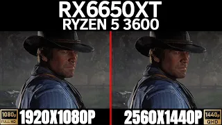 RX 6650 XT + Ryzen 5 3600 tested in 25 games | 1080p vs 1440p |