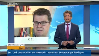 Ralf Stegner im Tagesgespräch zu den Sondierungsgesprächen von SPD und CDU/CSU am 18.12.17