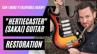 Sakai (~Teisco-ish) "Hertiecaster" Restoration & Story