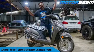 2018 Honda Activa 125 Actual Power - Dyno Test | MotorBeam