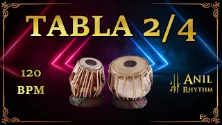 Tabla 2/4 120 BPM || HD Loops || Practice and live Purpose || Anil Rhythm