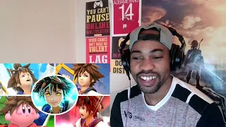 Sora All Victory Poses, Final Smash, Kirby Hat & Palutena Guidance in Smash Bros Ultimate REACTION