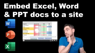 Publish/Embed Excel PowerPoint & Word docs to website or a Sway