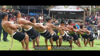 Tug Of War ~ Angami 🆚 Chakhesang | Hornbill Festival 2023 | Kisama