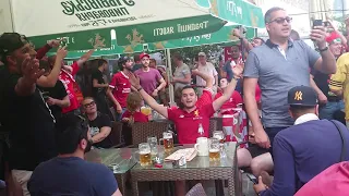Liverpool fans party in Kyiv Kiev!