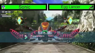 Sonic Unleashed Egg Lancer Boss Battle With Healthbars