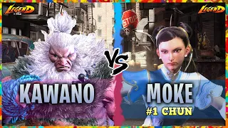 SF6 ▰ Akuma ( Kawano ) Vs. Ranked #1 Chun-Li ( Moke )『 Street Fighter 6 』