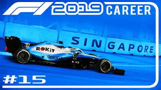 F1 2019 Career Mode | INSANE WET TO DRY TO WET RACE | Singapore GP (Season 2)