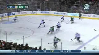 Kari Lehtonen stops Vladimir Tarasenko breakaway St. Louis Blues vs Dallas Stars 12/29/13 NHL Hockey