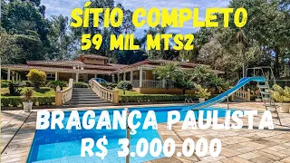 Lindo sítio completo com rio e lago / Bragança Paulista / R$ 3.000.000