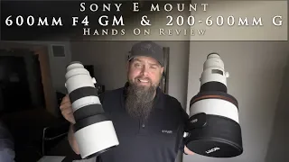Sony 600mm f4 GM & 200 600mm G  -  hands on review