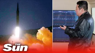 Kim Jong-un cheers at launch of THIRD hypersonic missile