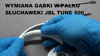 JBL  Tune  500BT repair , wymiana gąbki na pałąku i padów na słuchawkach