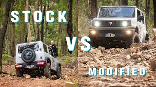 Stock Jimny VS Modified Jimny - ALL THE WAY TO THE TOP!