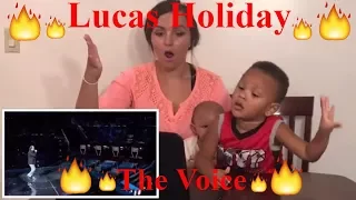 (Maria'&The Kids React) The Voice 2017 Blind Audition - Lucas Holiday: "This Woman's Work"