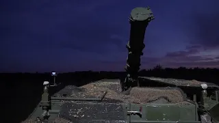 9K720 Iskander-K (SS-26 Stone)⚔️ Combat work at night❗