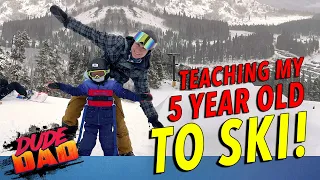 Teaching my 5 year old to Ski!