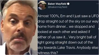 Colin Cowherd TELLS Baker Mayfield To PRACTICE Instead Talk UFO