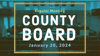 Arlington County Board Regular Meeting | January 20, 2024