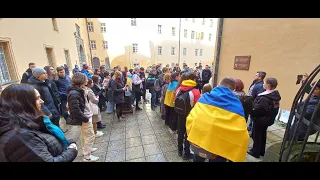 24.02.2023 - ÚJOP UK students were meeting in support of Ukraine.