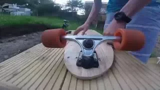 how to make a longboard from a pallet for free + template wooden pallet projects