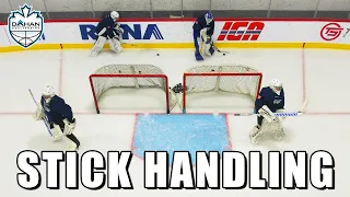 Play the puck better with these 3 Drills - Ice Hockey Goalies | Dahan Goaltending (Episode #10)