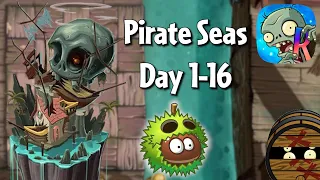 Chestnut returns! Barrely Pirate Seas 1-15 | PvZ 2 Reprise