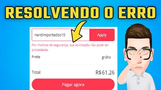 Como Resolver o Erro / Bug "Por Motivos de Segurança" Aliexpress