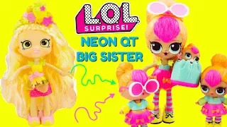 LOL SURPRISE Neon QT Gets A Big Sister DIY Shopkins Shoppie Doll Pineapple Lily Custom Makeover