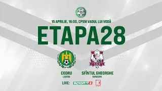 LIVE: DIVIZIA NAȚIONALĂ,Etapa 28 ,CS CODRU - FC SFÎNTUL GHEORGHE 15.04.2021, 16:00