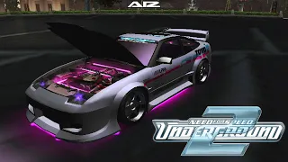 NFS Underground 2 Nissan 240SX Drift Build + Tune