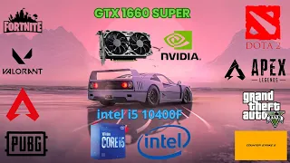 I5 10400F + GTX 1660 super Benchmark in 10 game in late 2023 |Gameplay|1080P