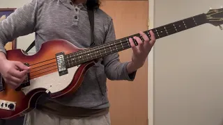 Rotosound 88 (RS88S) Bass Strings on Hofner Bass (Don't Let Me Down- The Beatles)