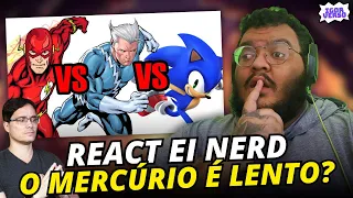 BATALHA/CORRIDA MORTAL do EI NERD! FLASH vs MERCÚRIO vs SONIC - REACT!!!