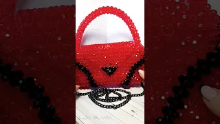 Красная сумочка из бусин #сумки #бусины #купить #купитьсумку #сумкиизбусин