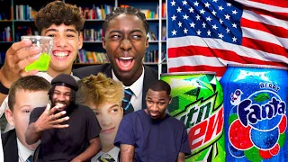 British Highschoolers try American Soft Drinks for the first time! THEY SAID WHAT ABOUT FANTA? REACT