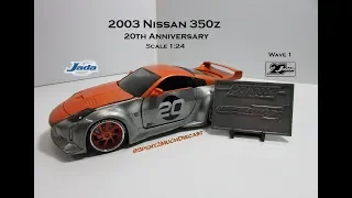 Nissan 350z by Jada Toys (Metals Diecast) Option D 20th Anniversary 1/24 Scale Wave 1