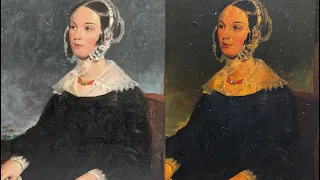 Oil painting restoration compilation