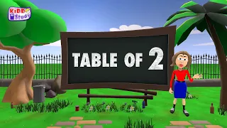 Table of 2 | Musical Table of Two | 2X1 = 2  | Learn Multiplication Table of 2 | Kiddo Study