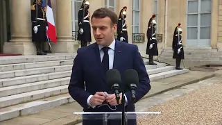 Learn French with speeches  I  Emmanuel Macron avec M  Aleksandar VUCIC, Président de la République