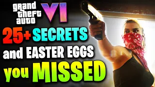 25 Easter Eggs You MISSED in the GTA 6 TRAILER! (Vehicles, Heists, Memes, Story & More)