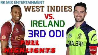 Full Highlights Of West Indies Vs. Ireland 3rd ODI Match || Ireland Tour West Indies | Ireland Vs WI