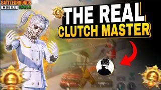 The Real Clutch Master Ft. buxxy op 🔥| Intense 1v4 Clutches in Conqueror Rank Push Lobby | BGMI