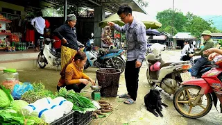 Harvesting Cassava - Vegetables - Finding Crab to bring to the market to sell